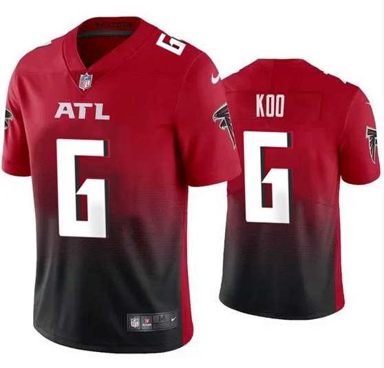 Men & Women & Youth Atlanta Falcons #6 Younghoe Koo New Black Red Vapor Untouchable Limited Stitched Jersey,We sell and wholesale Men & Women & Youth Atlanta Falcons #6 Younghoe Koo New Black Red Vapor Untouchable Limited Stitched Jersey on line form chian!